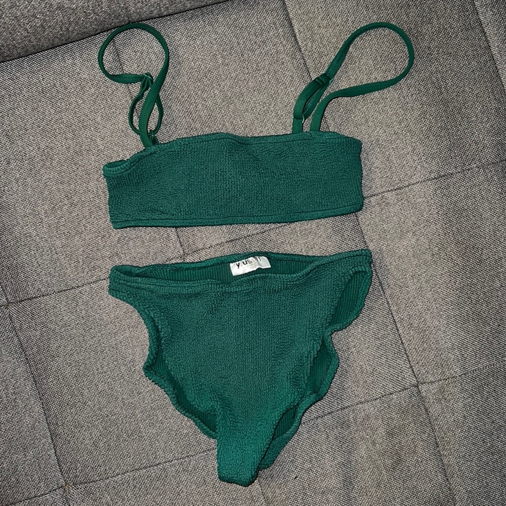 Youswim Poise Standard Waist Two-Piece in Forest Green 🍃